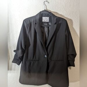 Women's Black Blazer By Point Zero